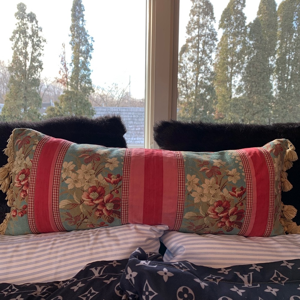 FRENCH COUNTRY LIKE DUCK DOWN PILLOW BY AMY KARYN 10”x 24”